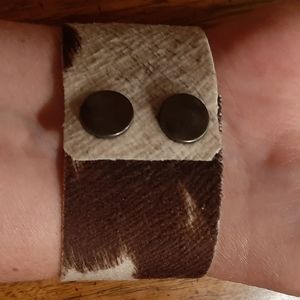 Vegan leather bracelet--4 colors, 4 styles